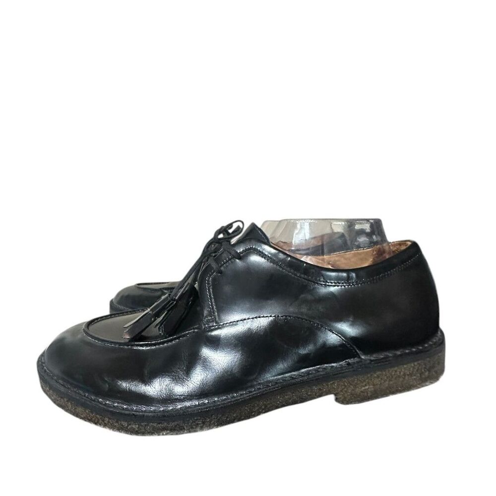 Armando Cabral Black Leather Dress Derby Oxfords Lace Up Sz 42 US 9 Mens Luxury - Picture 4 of 8